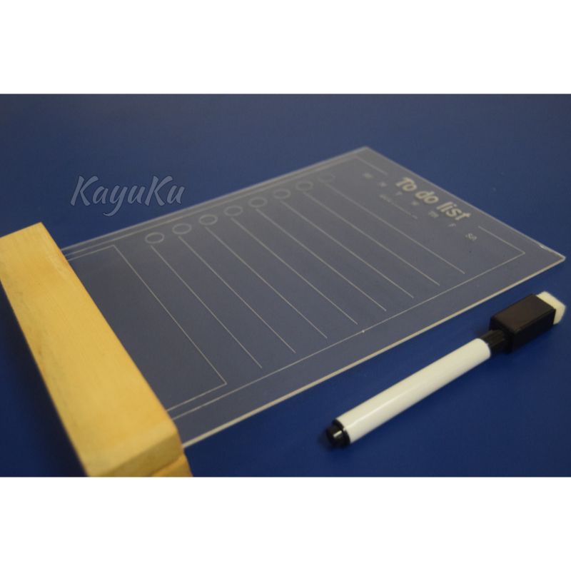 

acrylic planner a5 to do list akrilik planner acrylic weekly monthly / TO DO LIST AKRILIK