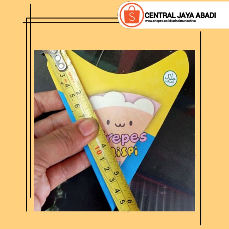 

100 LEMBAR KEMASAN CREPES PAPER CRAFT UKURAN 13 × 14,5 KERTAS LEKER CRISPY HIGH QUALITY BOX LEKKER WAFFLE CROFFLE PRODUK TERBARU SERI BARU | CENTRAL JAYA ABADI 820