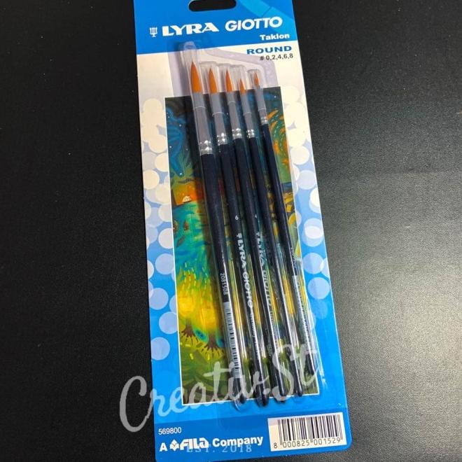 

Kuas Lukis Lyra Giotto ROUND Art Brush SET (0 , 2 , 4 , 6, 8)