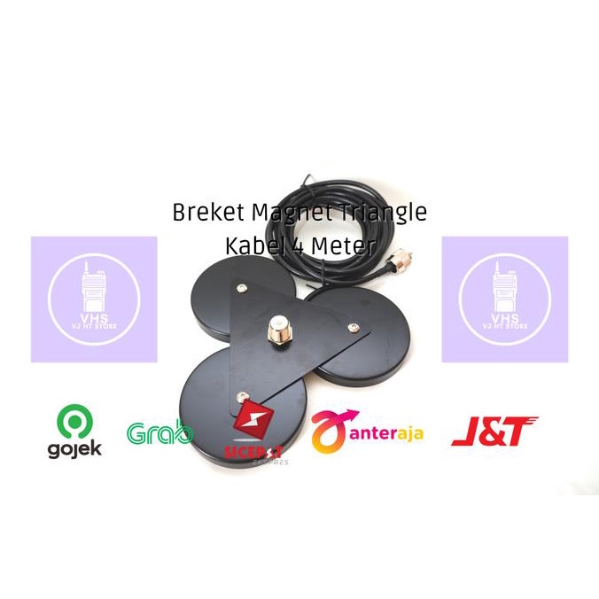 Breket Antena Magnet Segitiga