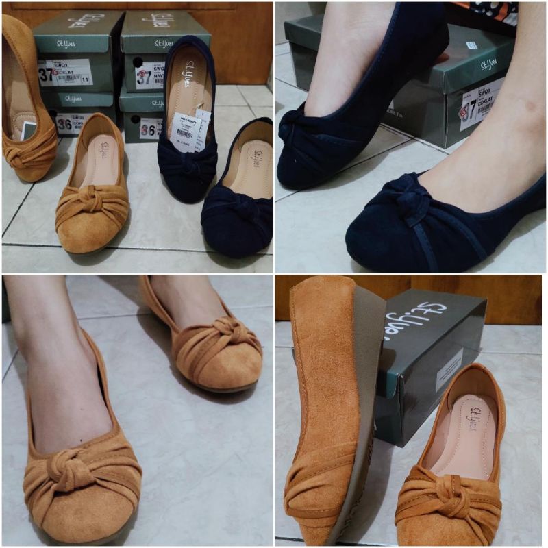 sepatu kerja wanita import heels branded st.yves size 36 - 37 Sepatu wedges wanita import sepatu sty