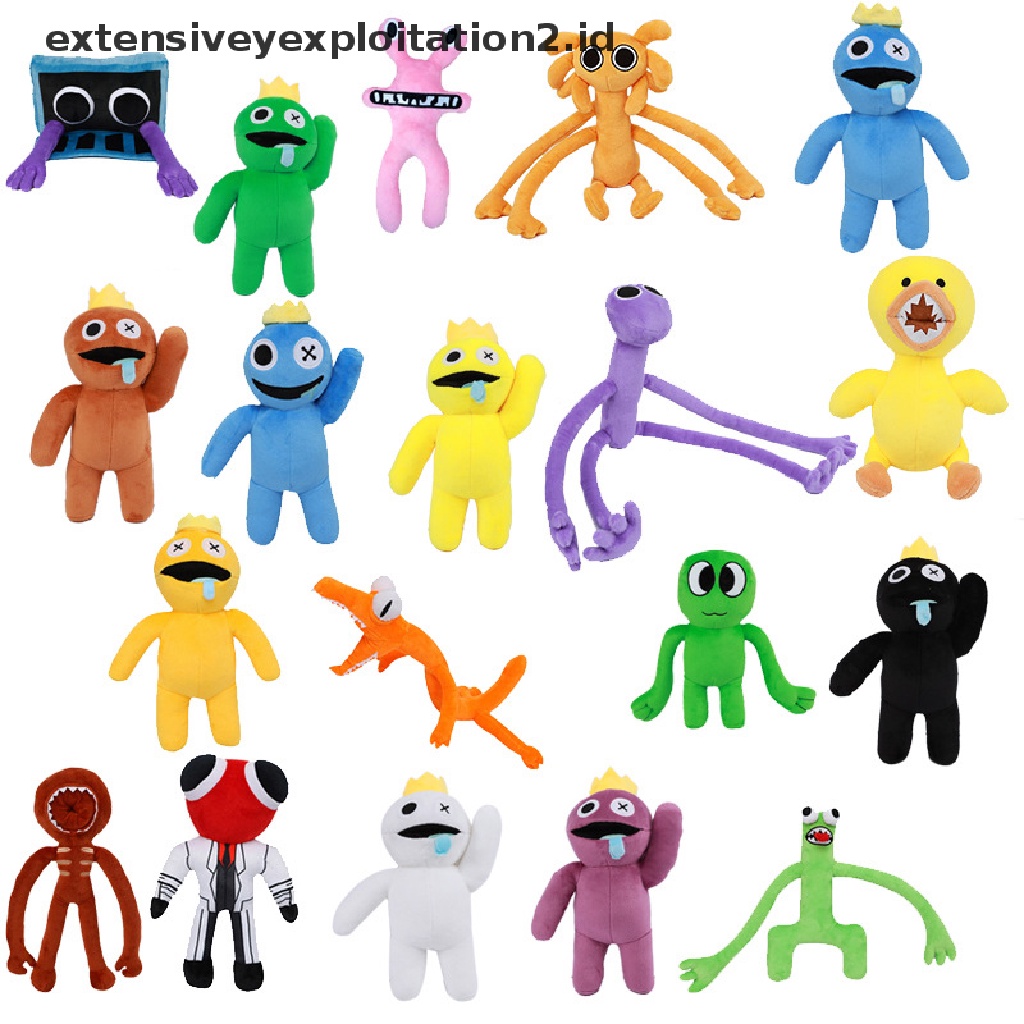 Mainan Boneka Stuffed Plush Hewan Monster Biru Lembut Untuk Anak