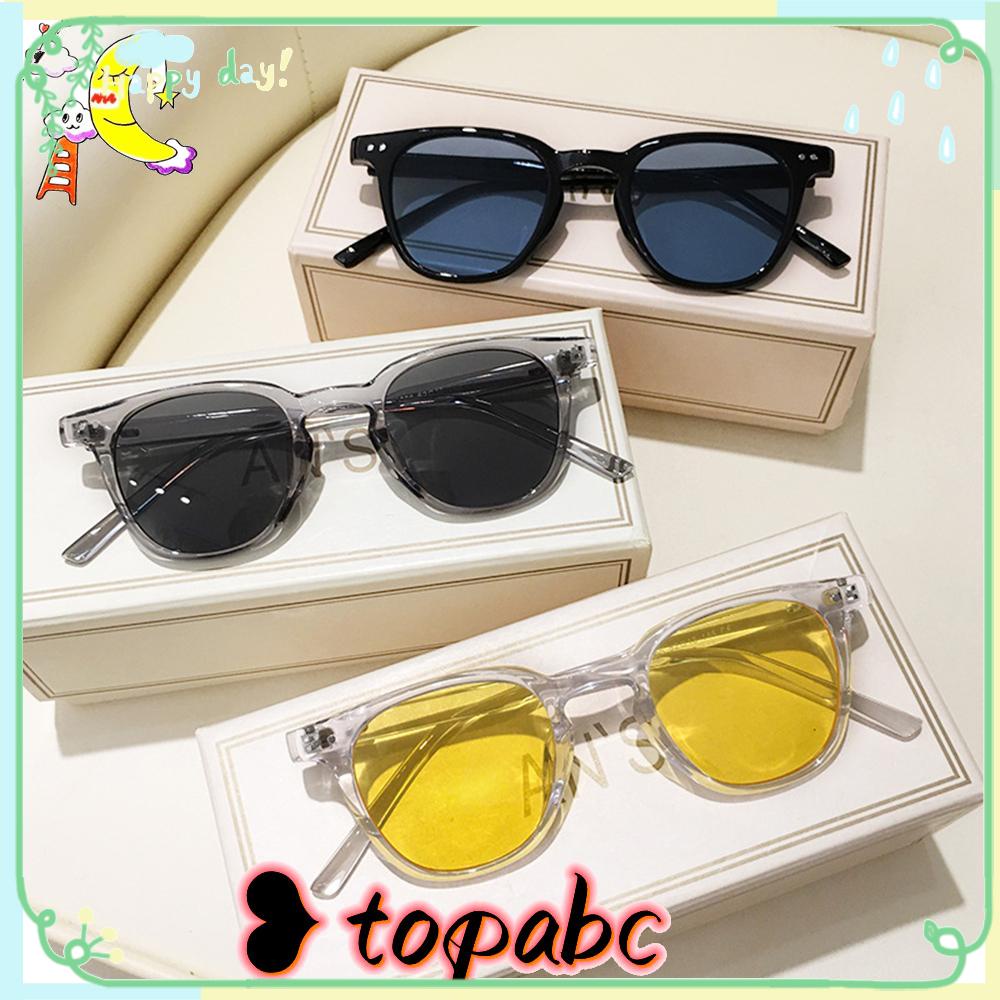 Kacamata Hitam Bentuk Kotak Warna Hitam Gaya Retro Vintage