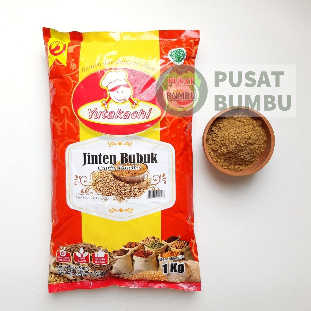 Jinten Bubuk 1Kg Yutakachi / Jintan Murni / Ground Cumin Seed / Cumin Powder / Bumbu Rempah Bubuk JSR Premium Pusat Bumbu