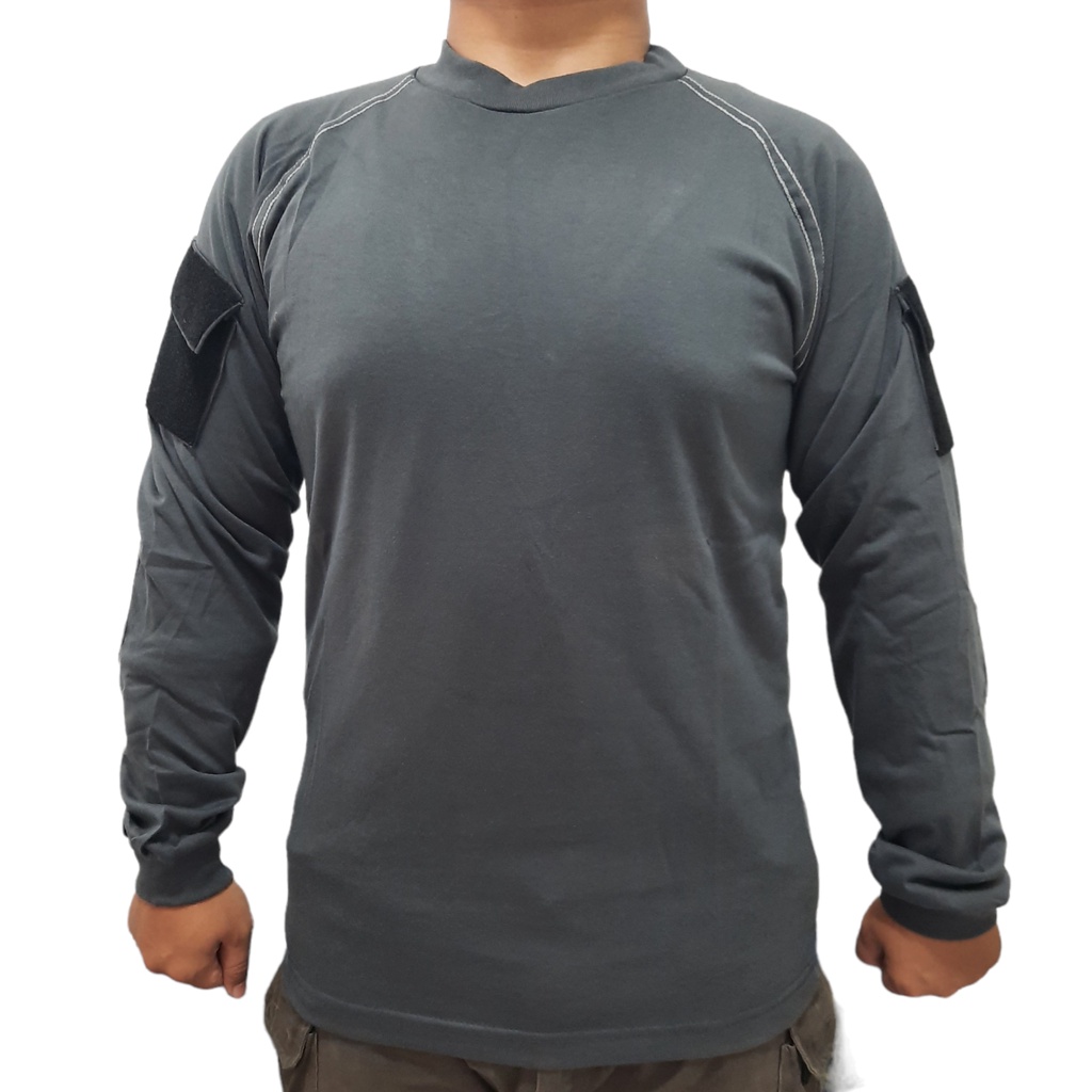 Kaos Pria Tactical Panjang Polos Hitam
