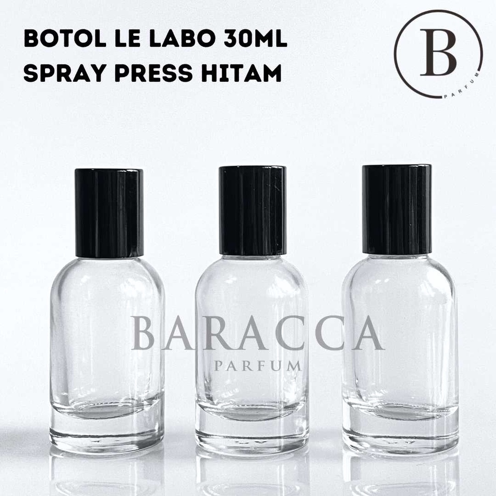 Botol Parfum Le Labo 30ML Press Hitam - Botol Parfum Kosong Le Labo - Botol Le Labo 30ML