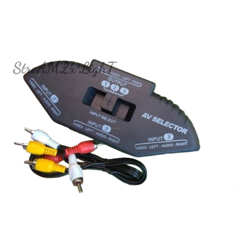 Av Selector switch 1 in to 3 out AV-109