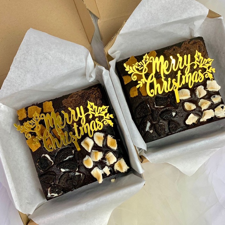 

Fudgy Brownies AIKO Christmas Hampers Gift Natal [Medium]