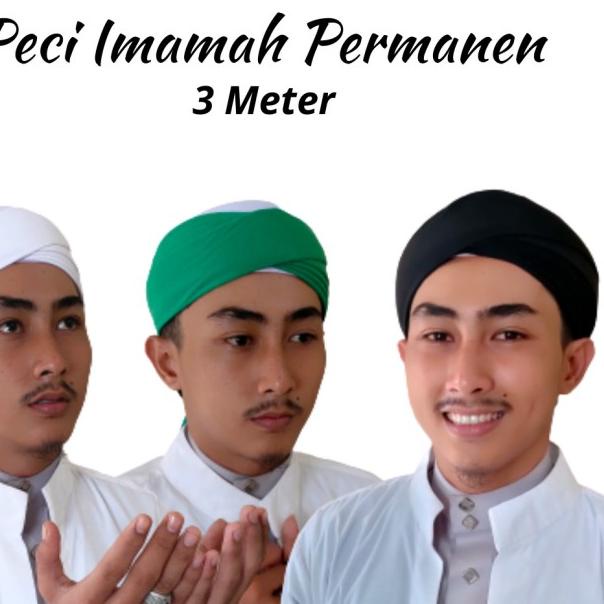Peci Imamah Permanen Sorban Imamah - 7, Hitam