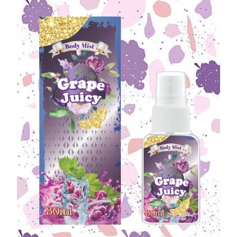 GEN - [BPOM] Parfum Body Mist Grape Juicy 30ml Premium / Body Mist Grape Juicy 30ml Best Seller / Parfum Unisex Tahan Lama