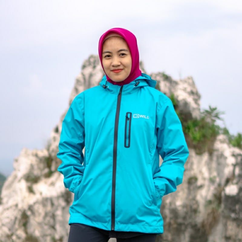 Jaket Wanita Anti Air Jacket Gunung women perempuan Waterproof Wd Wild Outdoor Rinjani