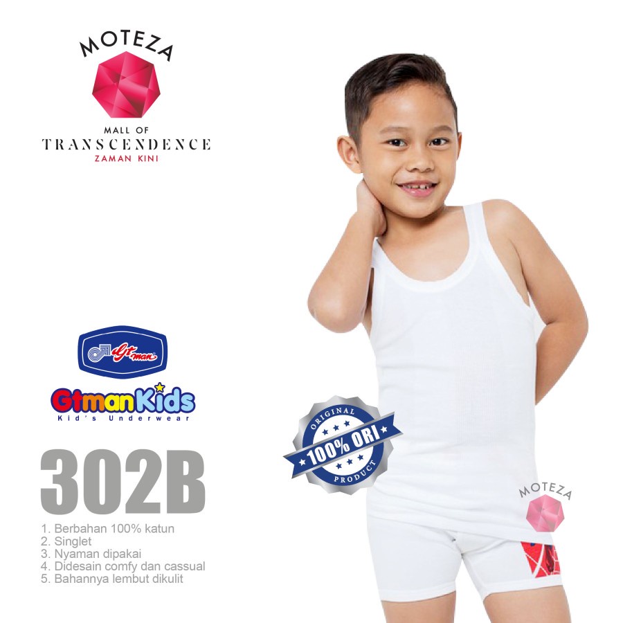 Moteza Kaos Dalam Anak GT Man - 302 BB / BTSS 01 / GTMK 03