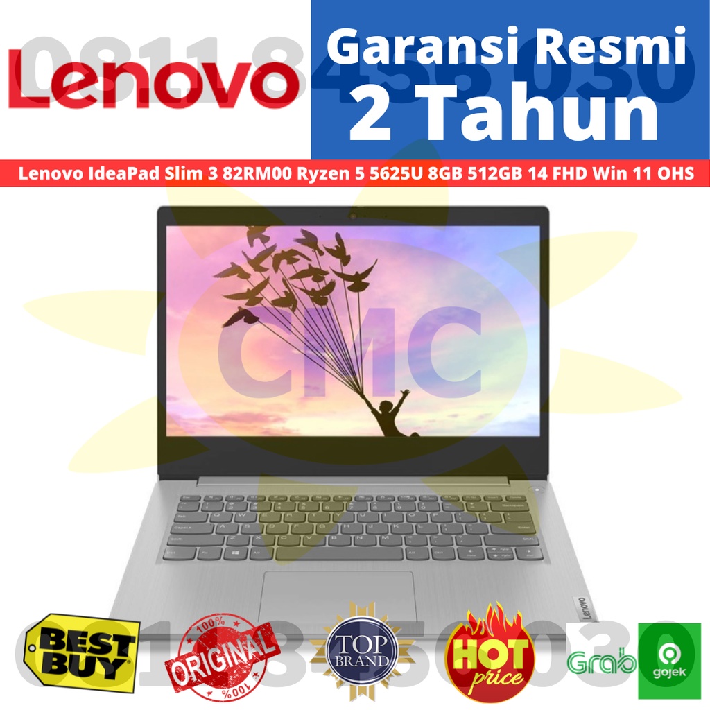 Lenovo IdeaPad Slim 3 82RM00 Ryzen 5 5625U 8GB 512GB 14 FHD Win 11 OHS