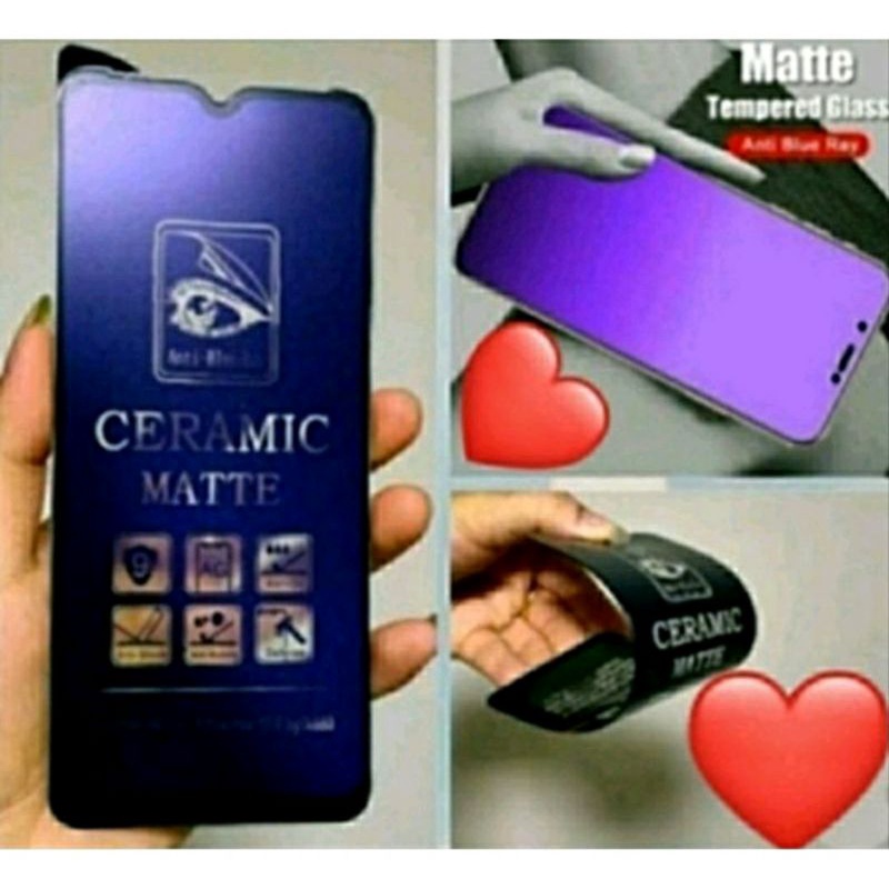 ANTI GORES TG BLUE MATTE PELINDUNG LAYAR HANDPHONE SAMSUNG VIVO INFINIX