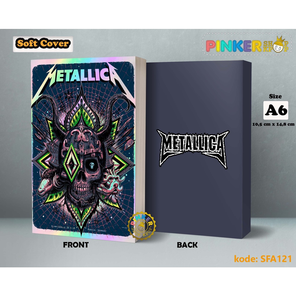 

(SFA121) Pocket Note 80's Metalica 2017 gigs birmingham Softcover