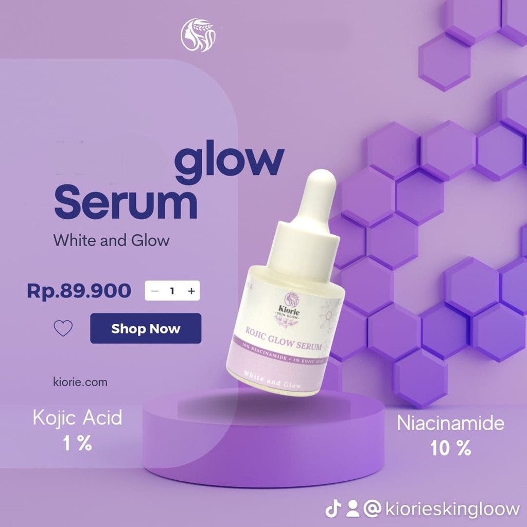 SERUM KIORI GLOW SERUM PEMUTIH WAJAH 100% original