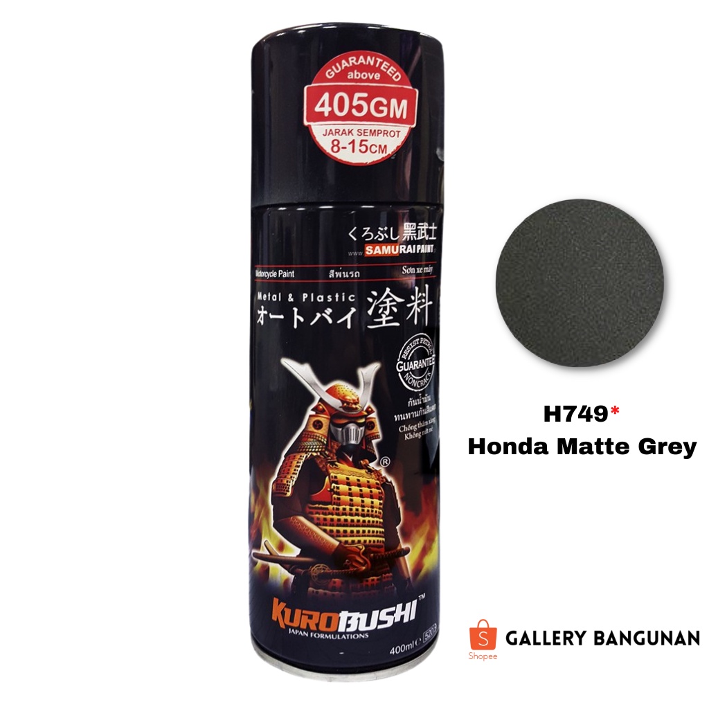 Samurai Honda H749* Honda Matte Grey | Pilok Samurai | Pilox Samurai