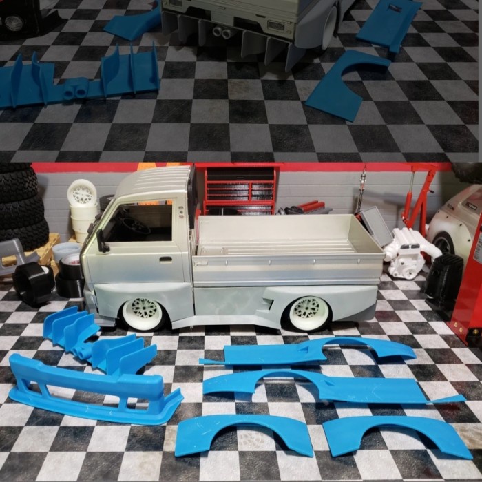 (Ready) WPL D12 Bodykit, WPL D12 Body kit, R3Design