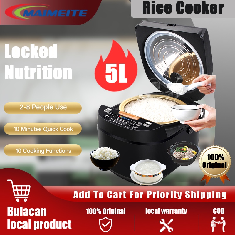 Jual Rice Cooker Low Carbo 5L Kapasitas besar 10 Fungsi Memasak Penanak