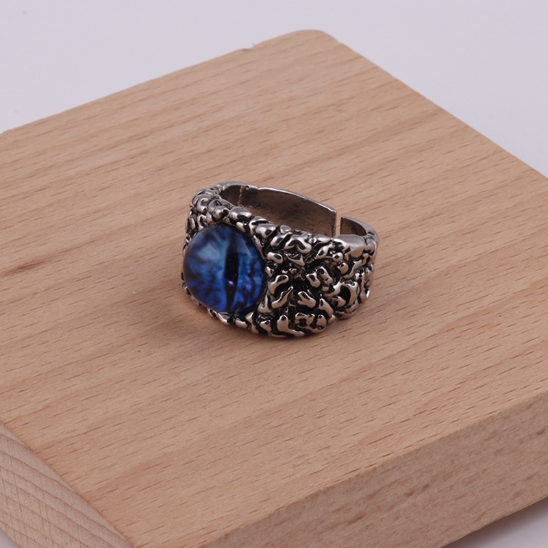 Cincin Desain Mata Tengkorak Gaya punk Eropa Amerika Untuk Pria