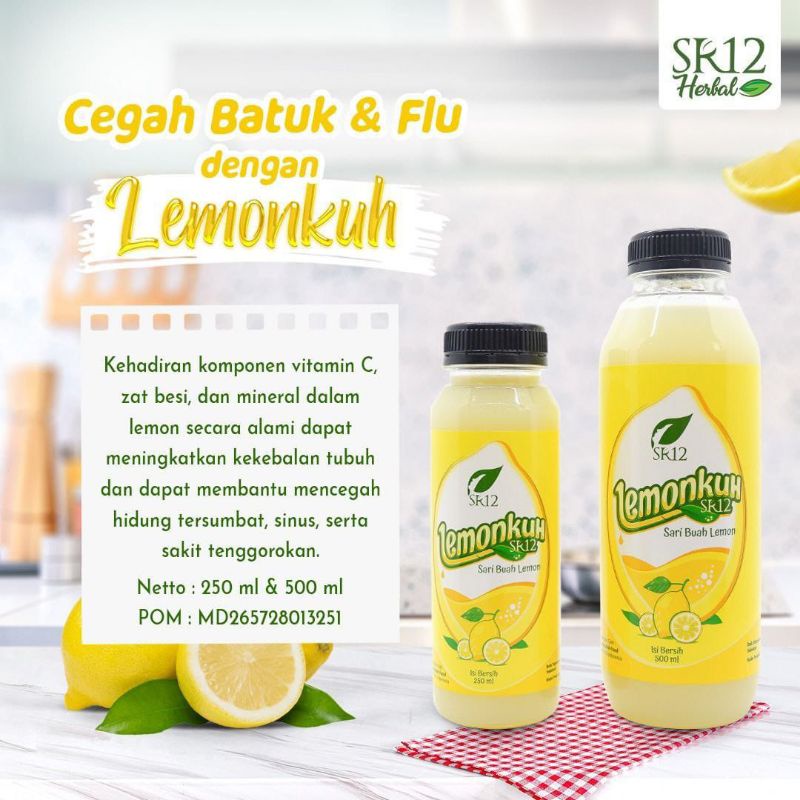 

Lemonku SR12 - Sari Buah Lemon - Minuman Diet