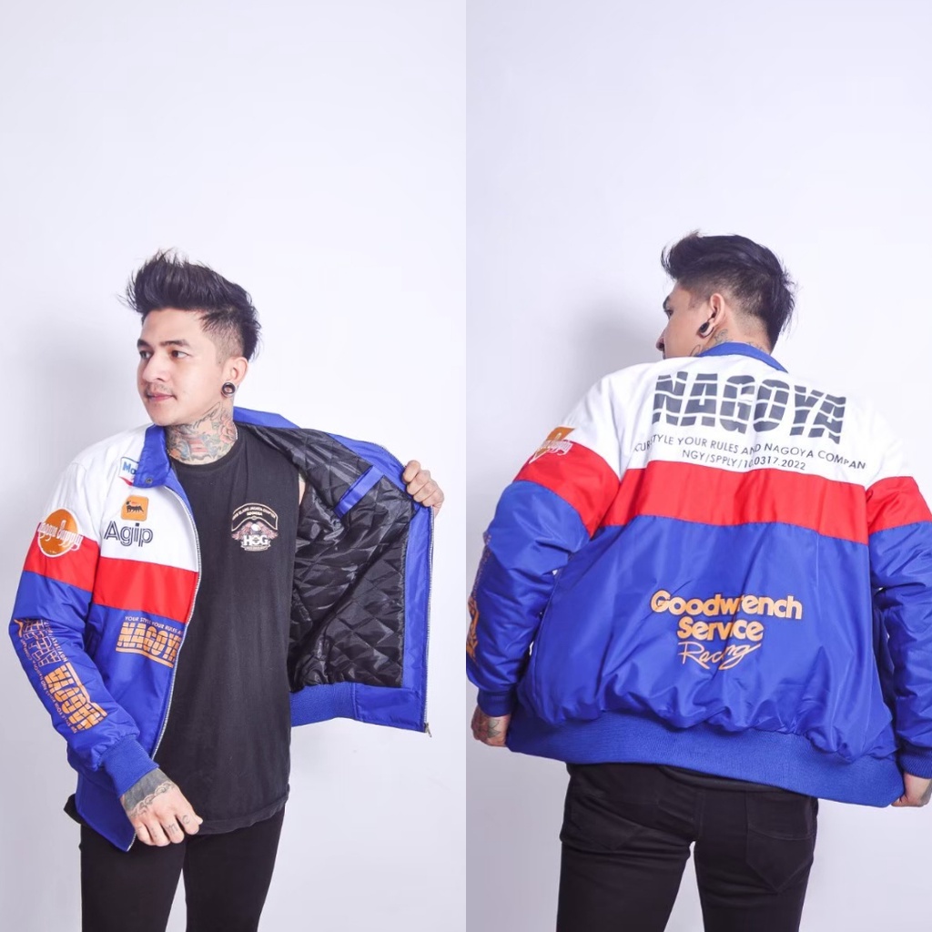 JAKET PARASUT / JAKET RACING PARASUT / JAKET NASCAR PARASUT ANTI AIR