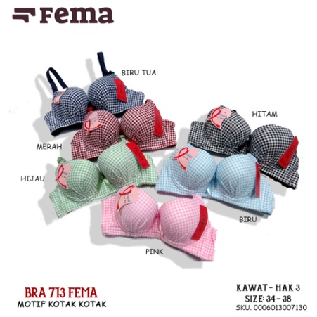 FEMA Bh Bra Kode 559/713 Motif Kotak Import