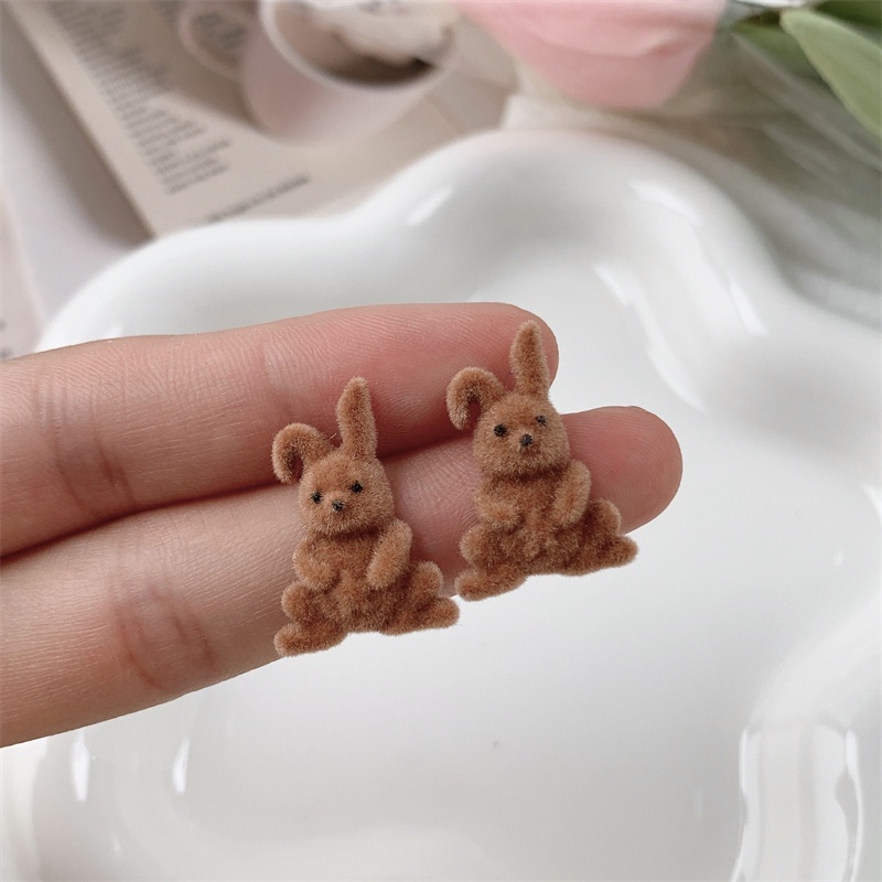 Anting Desain Kartun Kelinci Anjing Untuk Wanita