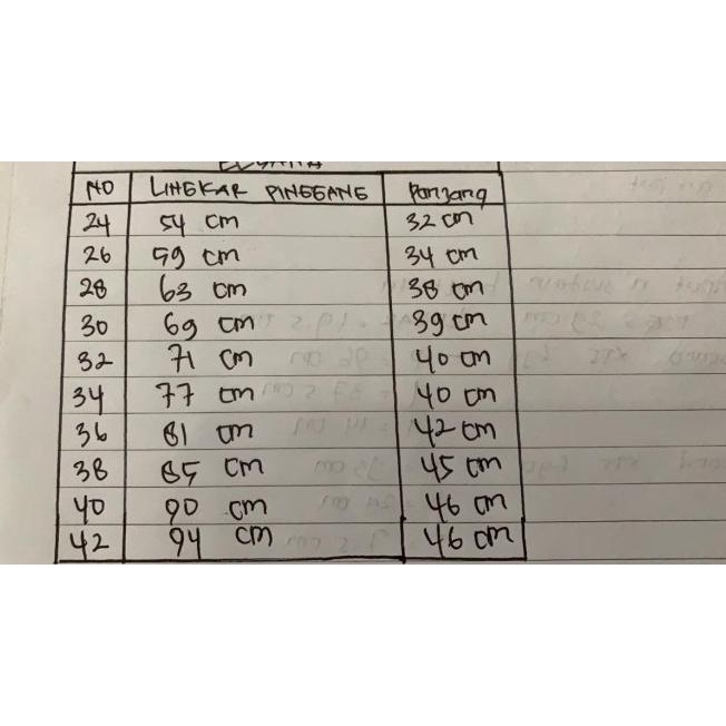 CELANA PENDEK ELVANA - Putih, 30