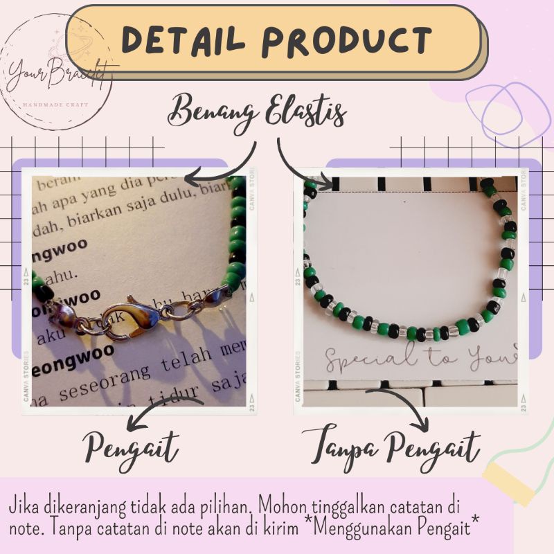 [B23]- PRE ORDER! DAISY(Part 1) Gelang manik bunga Daisy | Gelang | Bracelet flower beads | Gelang Kpop | Korean ring | Cincin manik