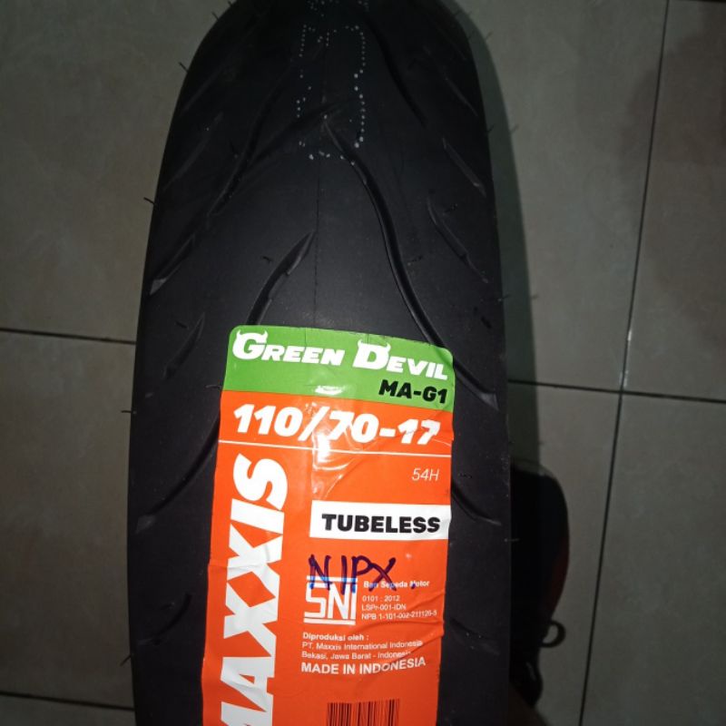 Ban Maxxis Green Devil 110/70-17 Tubeless
