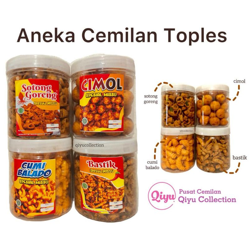 Jual Cemilan Viral - Cumi Balado - Sotong Goreng - Bastik Basreng ...