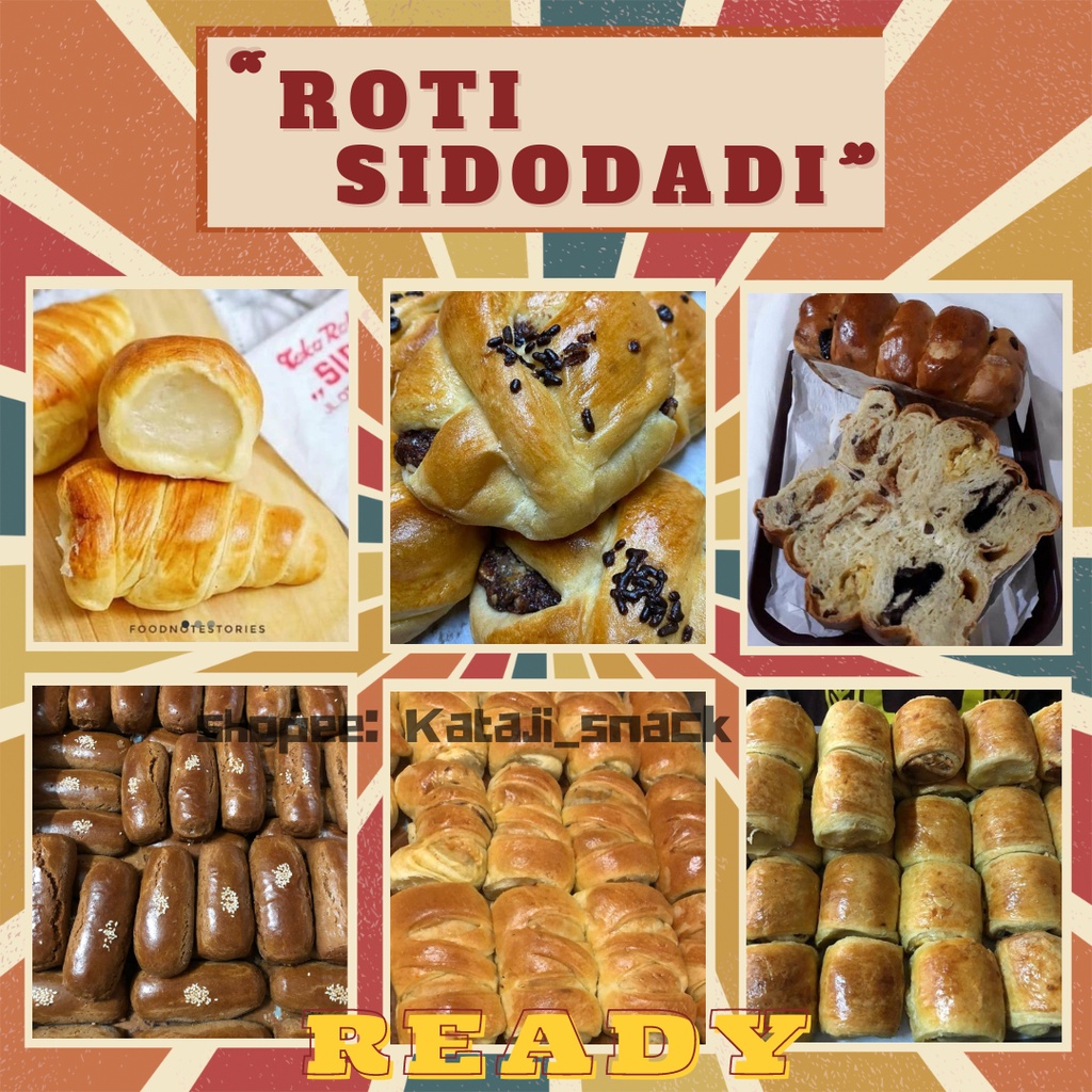 

ROTI JADUL SIDODADI BANDUNG /bangket/roti horn/roti frans/ Pisang molen/ Roti tawar / oleh oleh bandung / KHUSUS EKSPEDISI INSTANT SAMEDAY