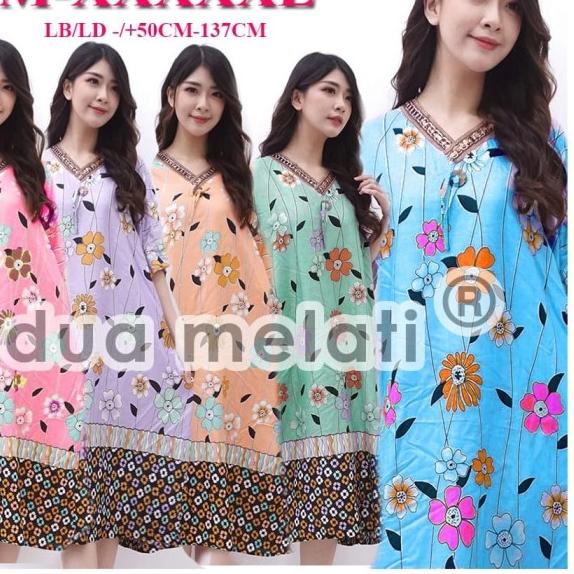 Baju Tidur Daster Batik Jumbo Big Size Rayon XXXL D33D34D35D36D37