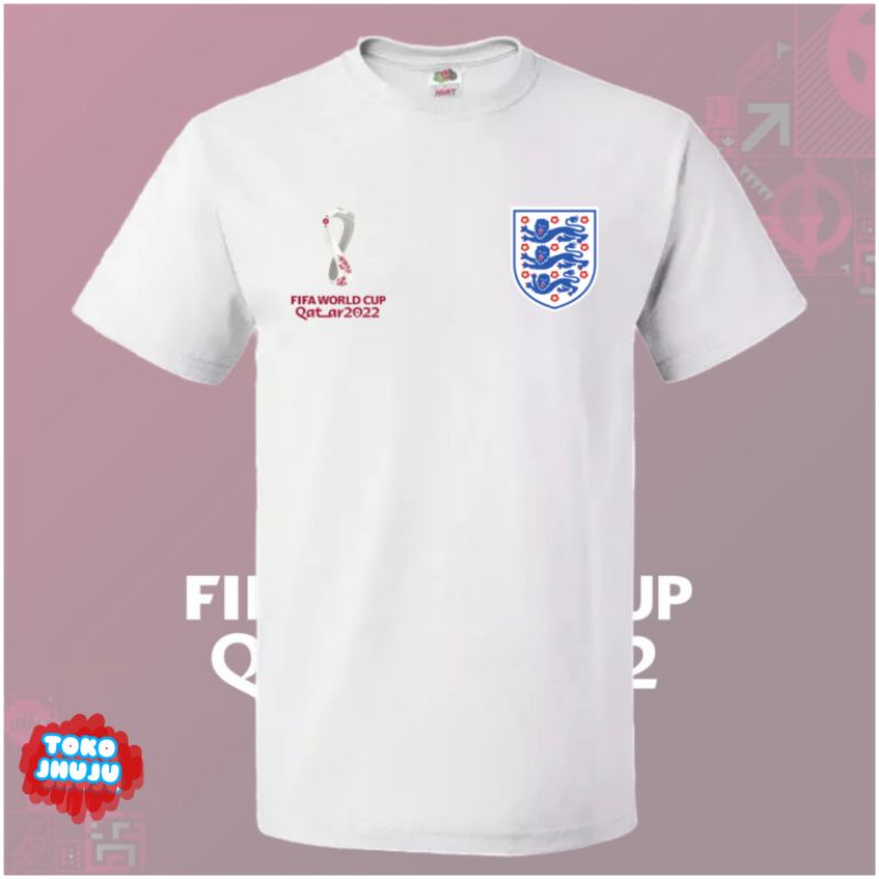 Baju Kaos Piala Dunia World Cup 2022 Team England DEPAN BELAKANG