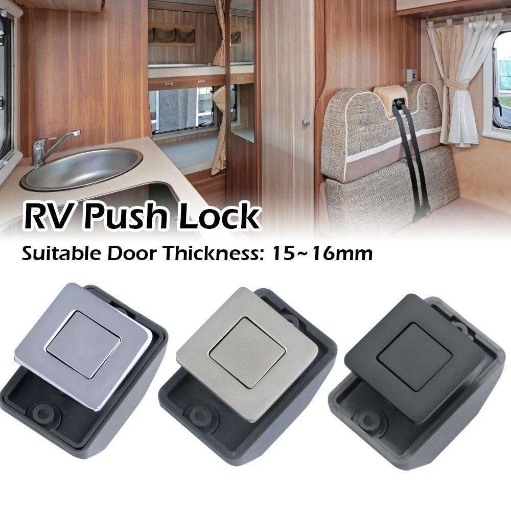 Top RV Push Lock Furniture Hardware Lemari Perahu Kemping Mobil