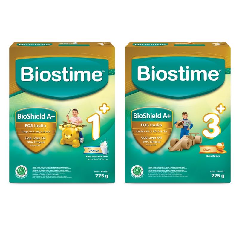 Biostime 1+ 3+ madu/vanila 350gr