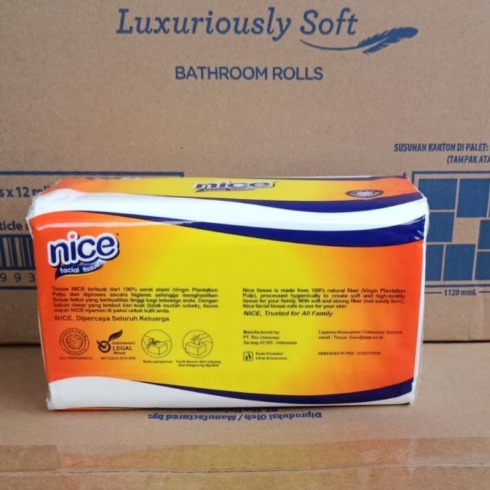 Tissue NICE 250 Sheet Tisu Wajah Soft Pack Tisu Facial Lembut Termurah