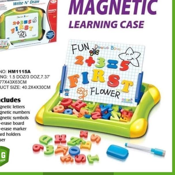 Toy-010 Mainan Edukasi Papan Tulis Gambar Huruf Angka/ Magnetic Board - Magnetic Board