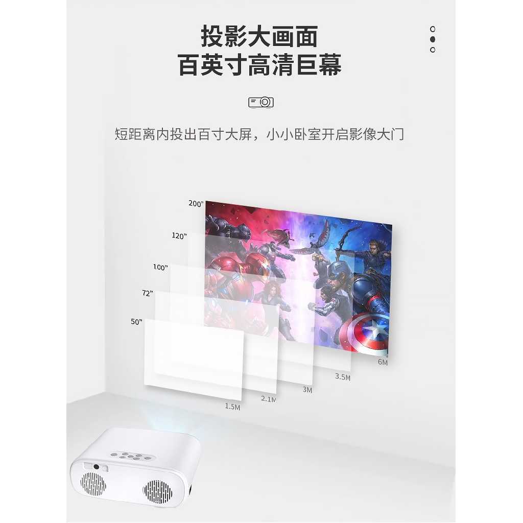 CHEERLUX C16 ANDROID WiFi - Smart Android Projector 1080P 4000 Lumens