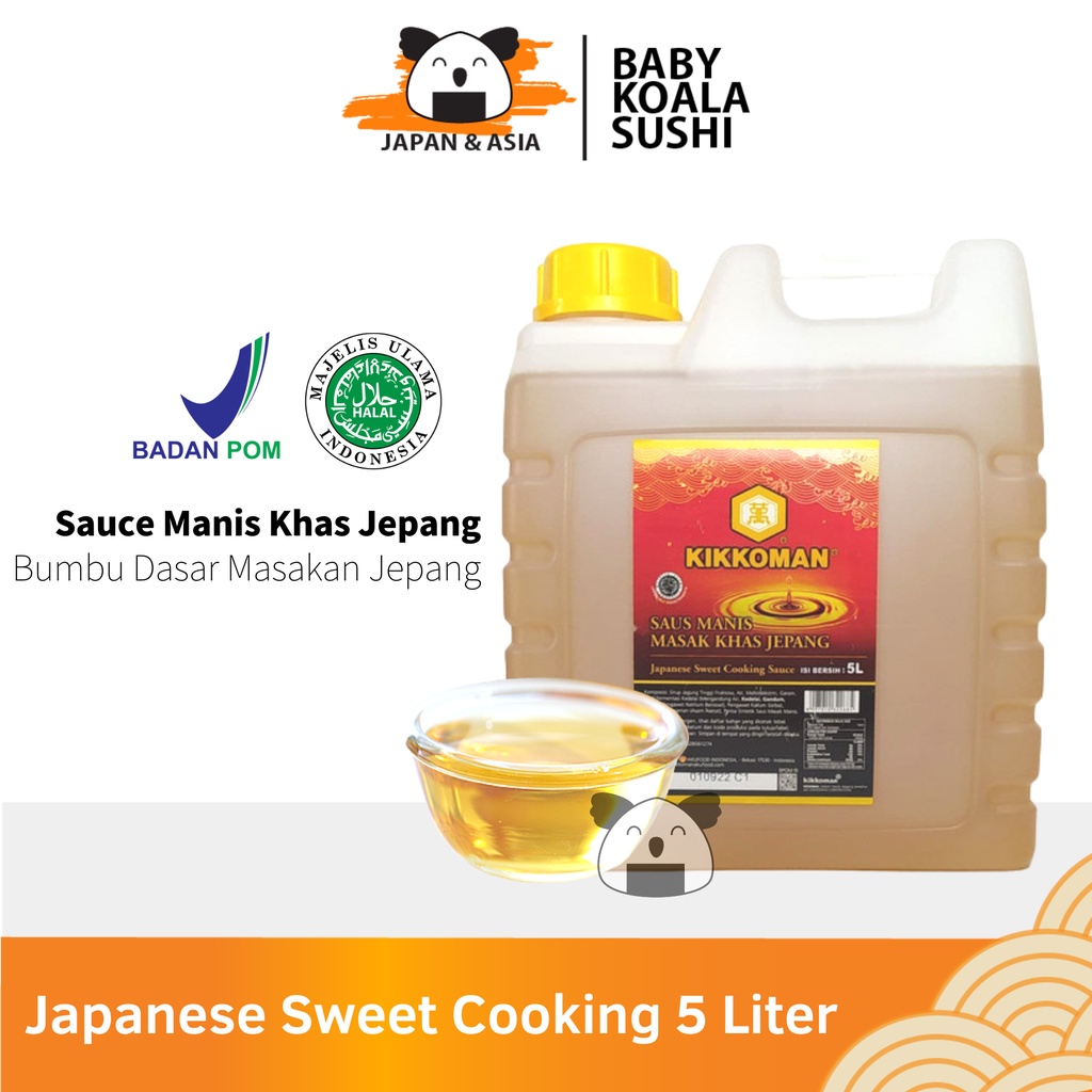 KIKKOMAN Japanese Sweet Seasoning 5 Liter Halal | Pengganti Mirin