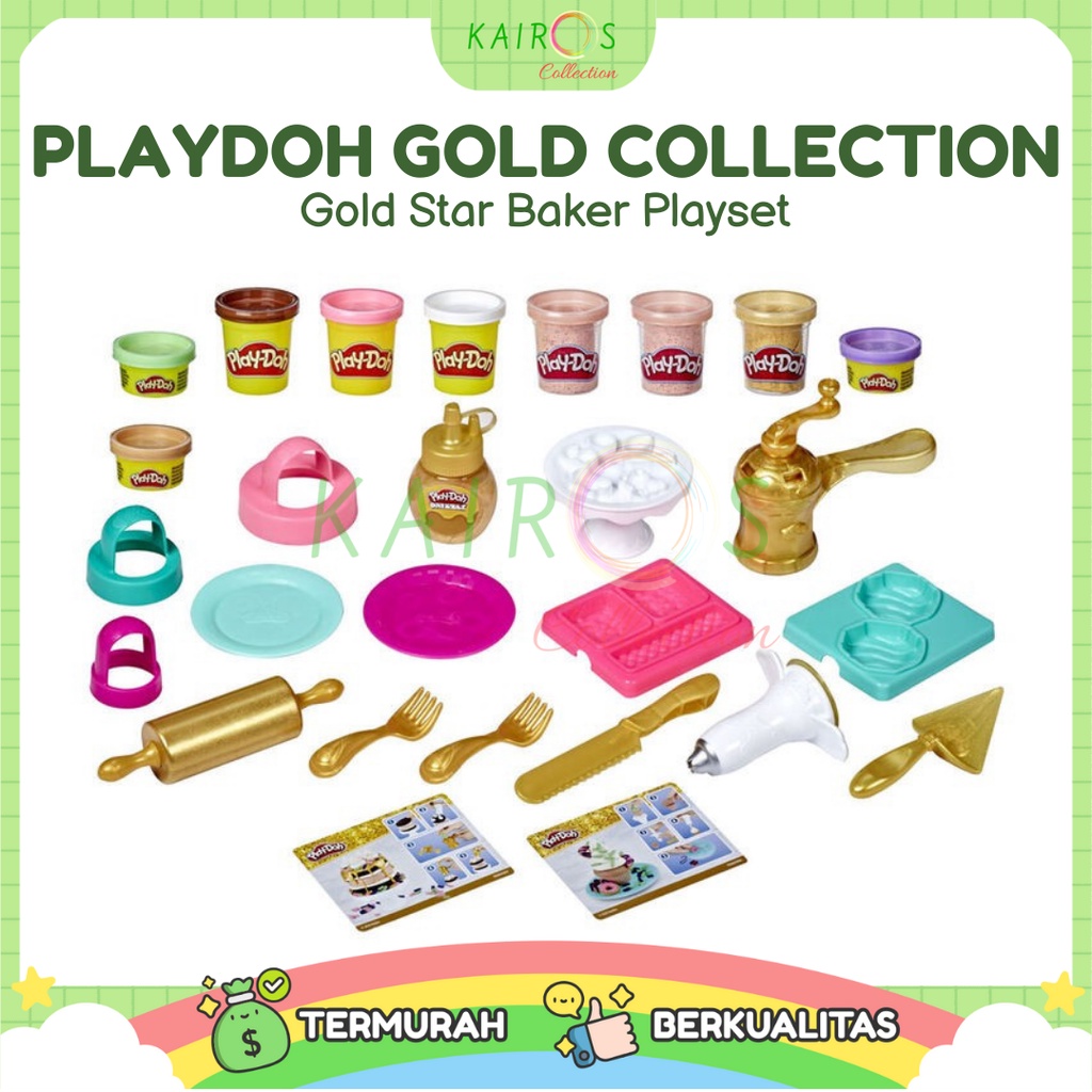 PlayDoh Gold Collection Gold Star Baker Playset