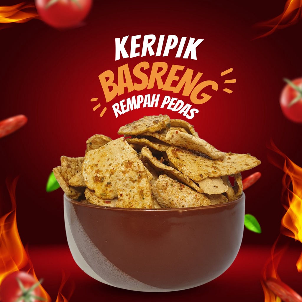 

Keripik Basreng Rempah Pedas 250 Gram Gurih Renyah Pedas Bisa Cod Kirim Seluruh Indonesia