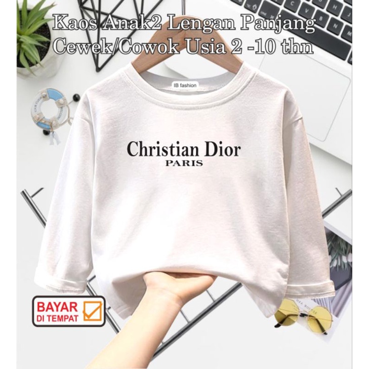 ((IB))KAOS ANAK UNISEX PANJANG/CRISTIAN DIGITAL SABLON
