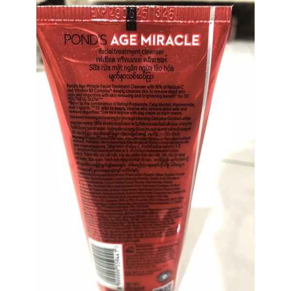 PONDS AGE MIRACLE ED ( 1/26 ) SABUN CUCI MUKA FACIAL FOAM 100g