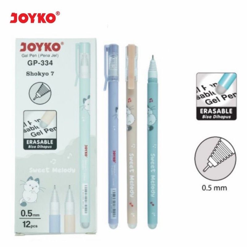 

Bulpen Gel Pen joyko Shokyo 7 GP-334 (Pena Bisa dihapus)