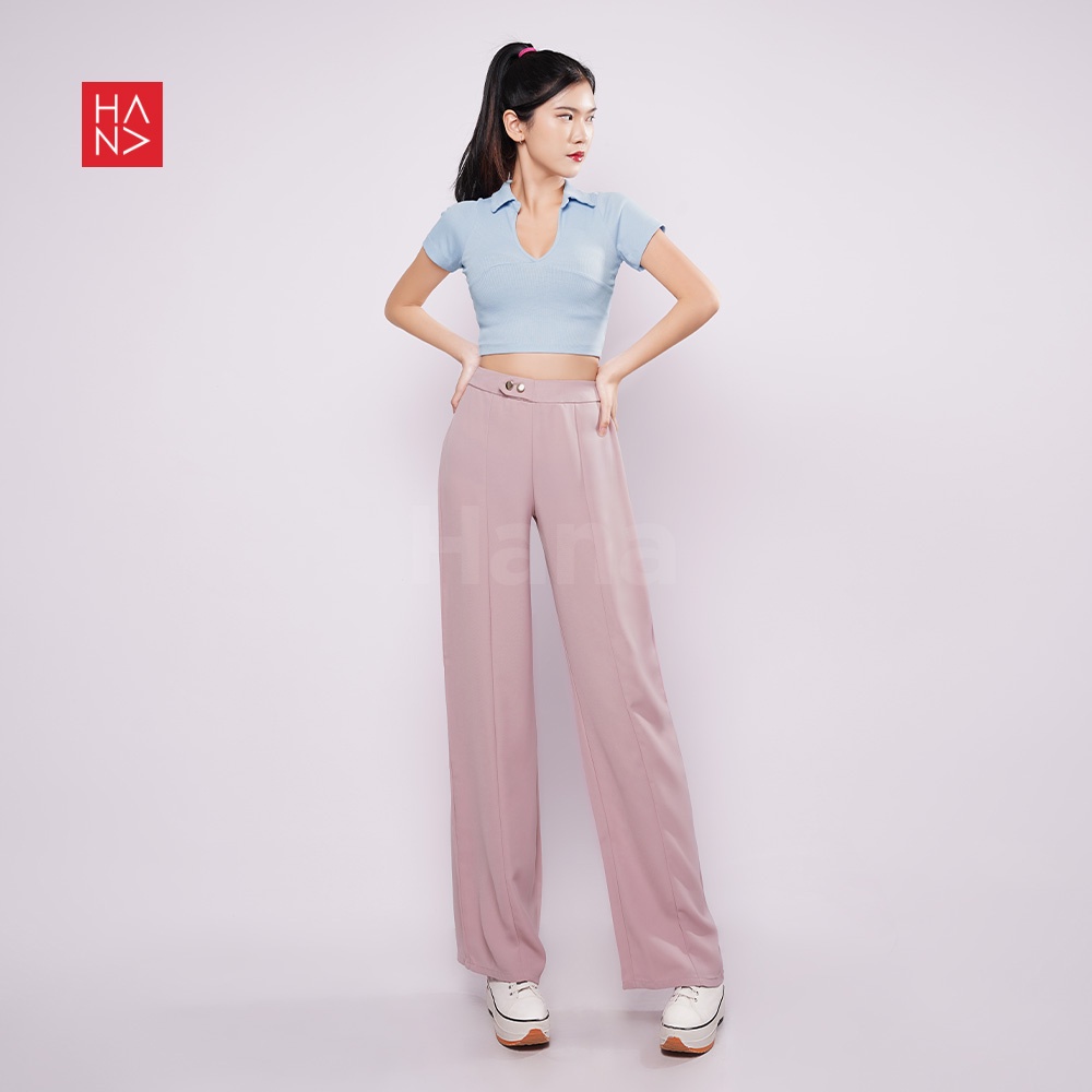 HanaFashion JKT - Levin Kulot Pants Celana Panjang Flowy Trousers - LP200