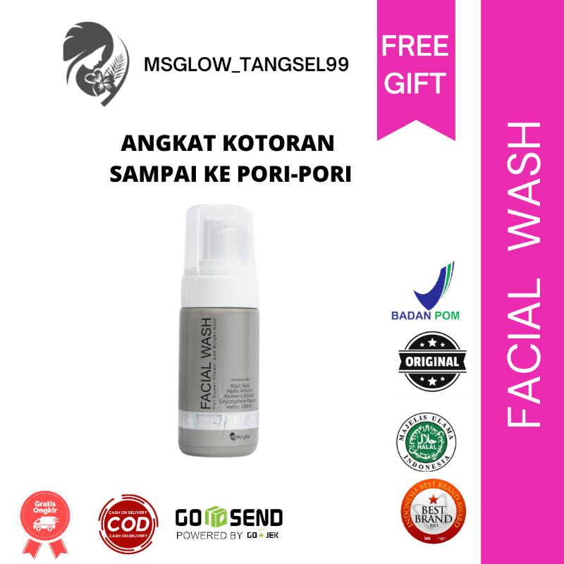 Facial wash ms glow by cantik skincare sabun wajah ms glow MS Glow Facial Wash Original Sabun Cuci M