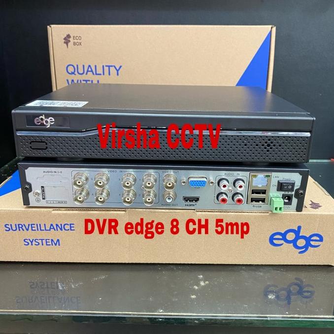 paket dvr nvr cctv edge 8ch kamera ultra resolution asli 4k