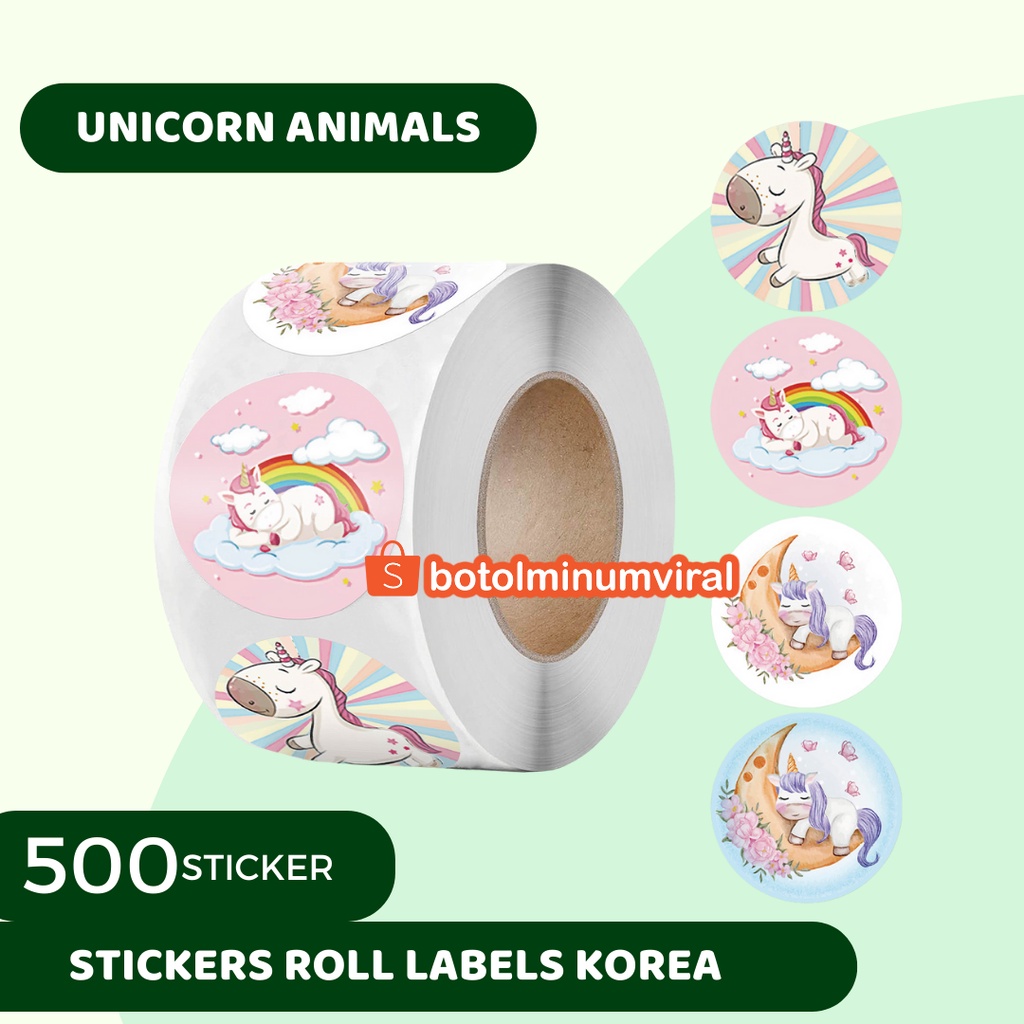 Sticker Reward Label Isi 500 pcs Bulat Nilai Anak Paud TK Sekolah Lucu